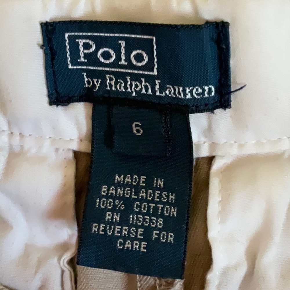 Polo By Ralph Lauren Kid Beige Cargo Shorts Size 6 - Picture 6 of 9